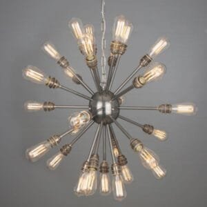 Sapporo Brass Sputnik Chandelier, 29-Arm Large Multi-Light Chandeliers Great Lighting UK Ltd